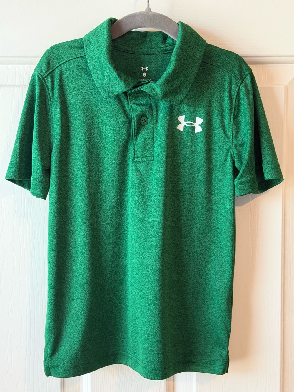 Under Armour Boys UA Match Play Twist Polo Size 6 Green
